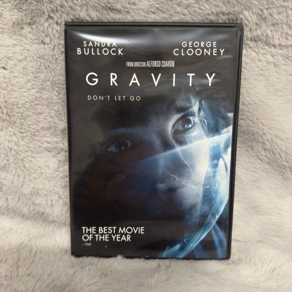 Gravity DVD Movie Sandra Bullock George Clooney Alfonso Cuaron